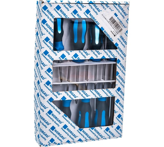 Изображение товара Набор шлицевых и крестовых отверток NORGAU NBS151-161-008 8 предметов 062211208