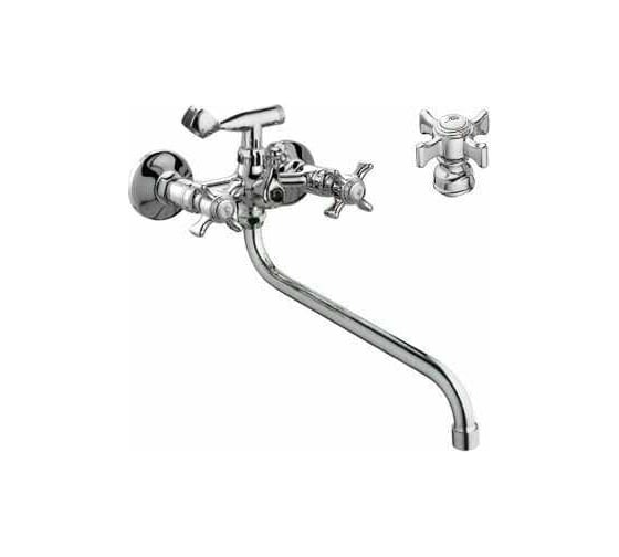 Изображение товара Смеситель для ванны и душа D-Lin с длинным изливом 300 мм, хром D147807