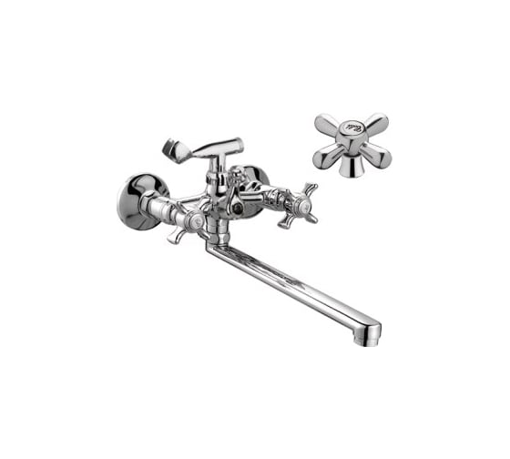 Изображение товара Смеситель для ванны и душа D-Lin с длинным изливом 300 мм, хром D147819-F