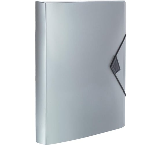 Изображение товара Папка на резинках Attache metallics А4, плотность 800мкм, 40 мм, серый, 1688150