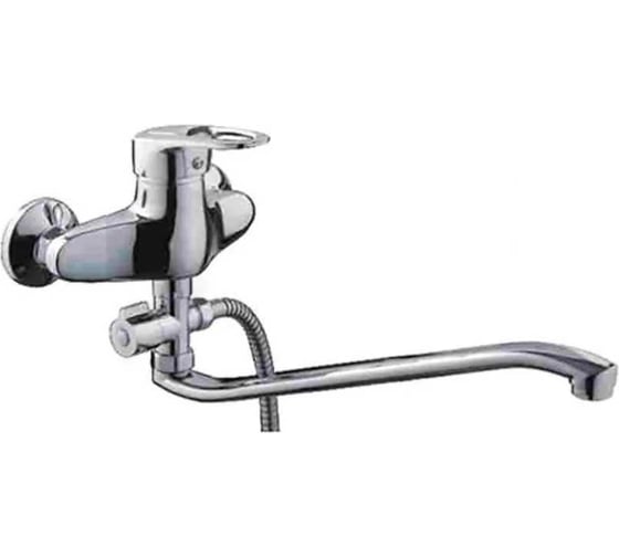 Изображение товара Смеситель для ванны и душа D-Lin с длинным изливом 400 мм, хром D140404-6