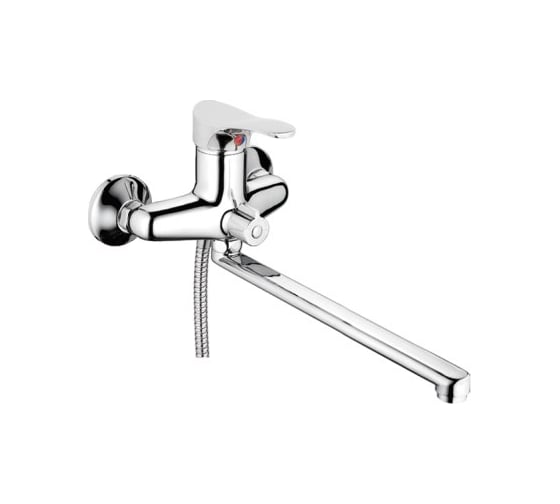 Изображение товара Смеситель для ванны и душа D-Lin с длинным изливом 400 мм, хром D146403