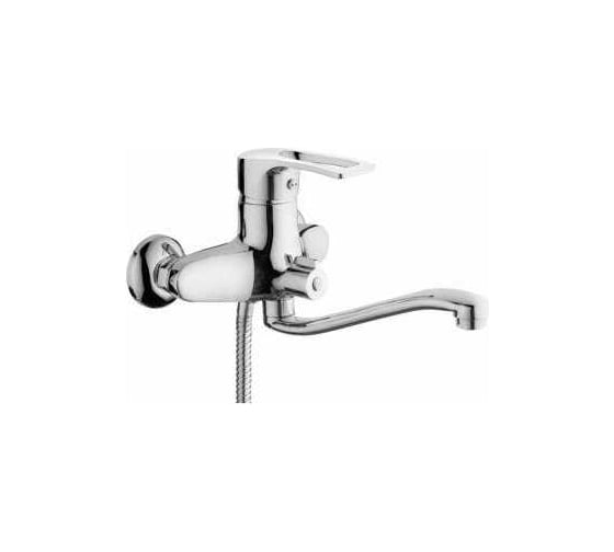 Изображение товара Смеситель для ванны и душа D-Lin с длинным изливом 400 мм, хром D146422-2