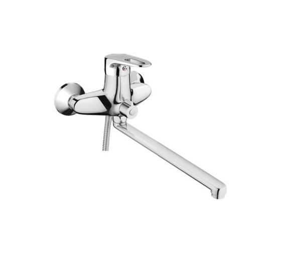 Изображение товара Смеситель для ванны и душа D-Lin с длинным изливом 400 мм, хром D146429