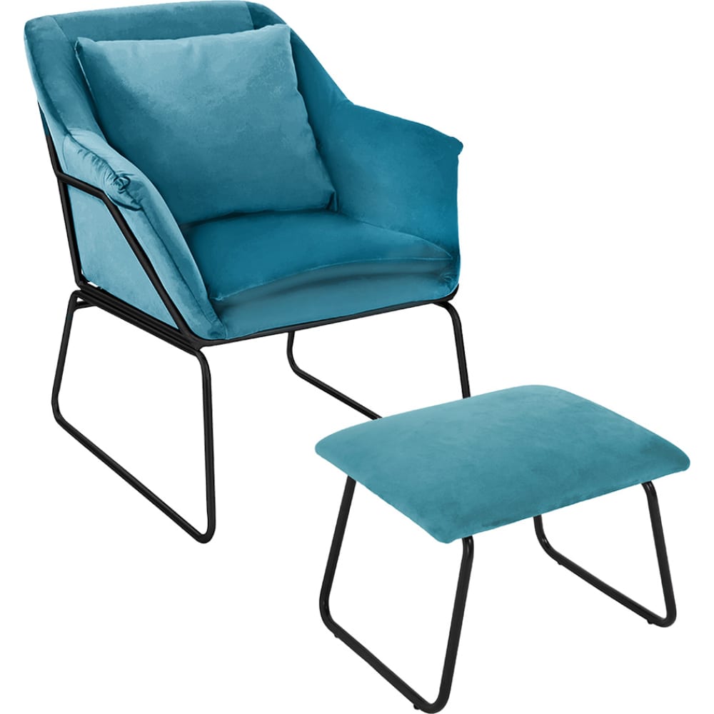 Комплект кресло оттоманка BRADEX комплект bradex кресло eames lounge chair и оттоманка eames lounge chair бежевая fr 0596