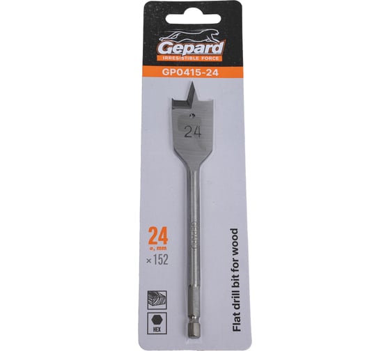 Изображение товара Сверло по дереву перьевое 24x152 мм Gepard GP0415-24