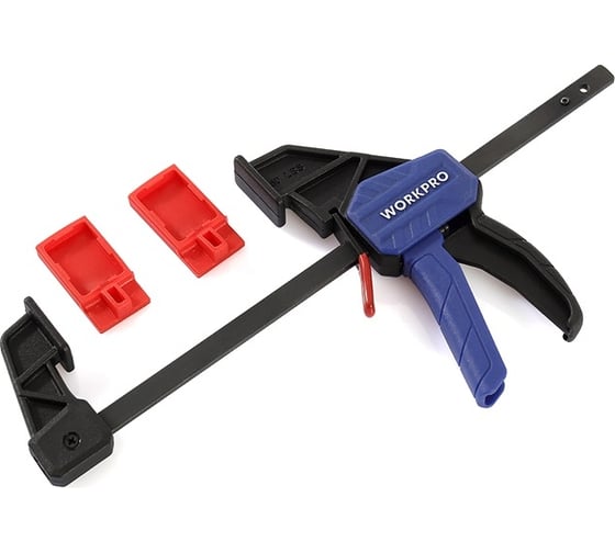 Изображение товара Быстросъемный мини зажим для штанги WORKPRO 100 мм, 2 шт. WP201016