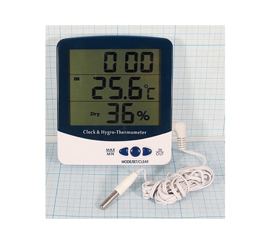 Изображение товара Комнатно-уличный термогигрометр с влажностью KAIRUIDA Krd SH-110