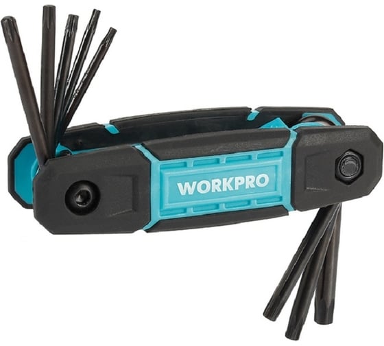 Изображение товара Набор шестигранных ключей WORKPRO TORX, складной, 8 шт. WP222030