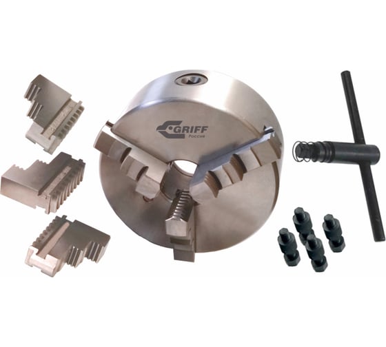 Изображение товара Патрон токарный GRIFF 200мм, 3-х кулач.7100-0033П К11-200С6 b208163