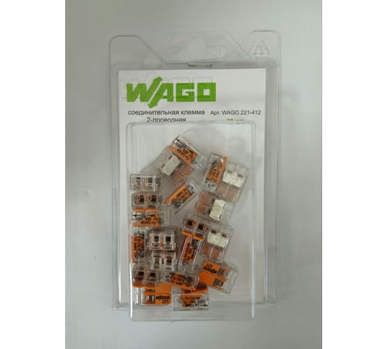 Изображение товара Клемма WAGO 221-412 20 шт. 2545
