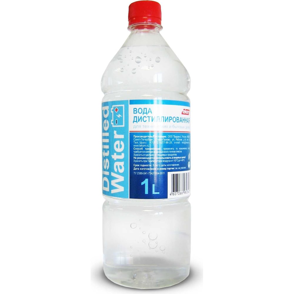 Вода дистиллированная tekom дистиллированная вода для утюгов мягкая вода 4 литра