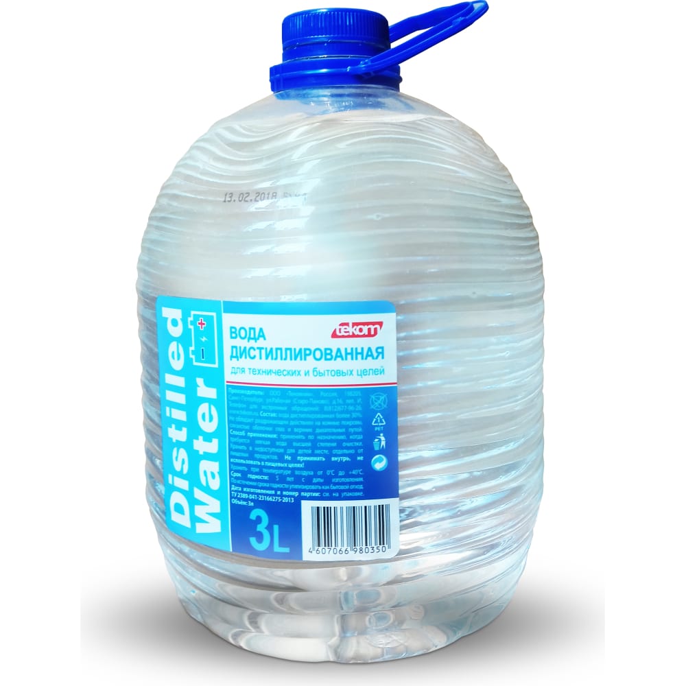 Вода дистиллированная tekom дистиллированная вода для увлажнителей мягкая вода 4 литра