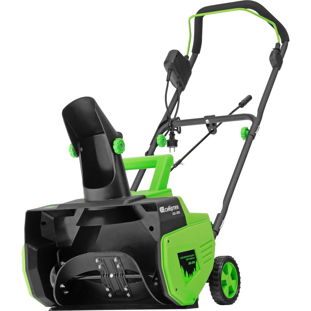 Изображение товара Электрическая снегоуборочная машина СИБРТЕХ ЭСБ-2000, мощность 2000 Вт, 6 м выброс, 165 мм шнек