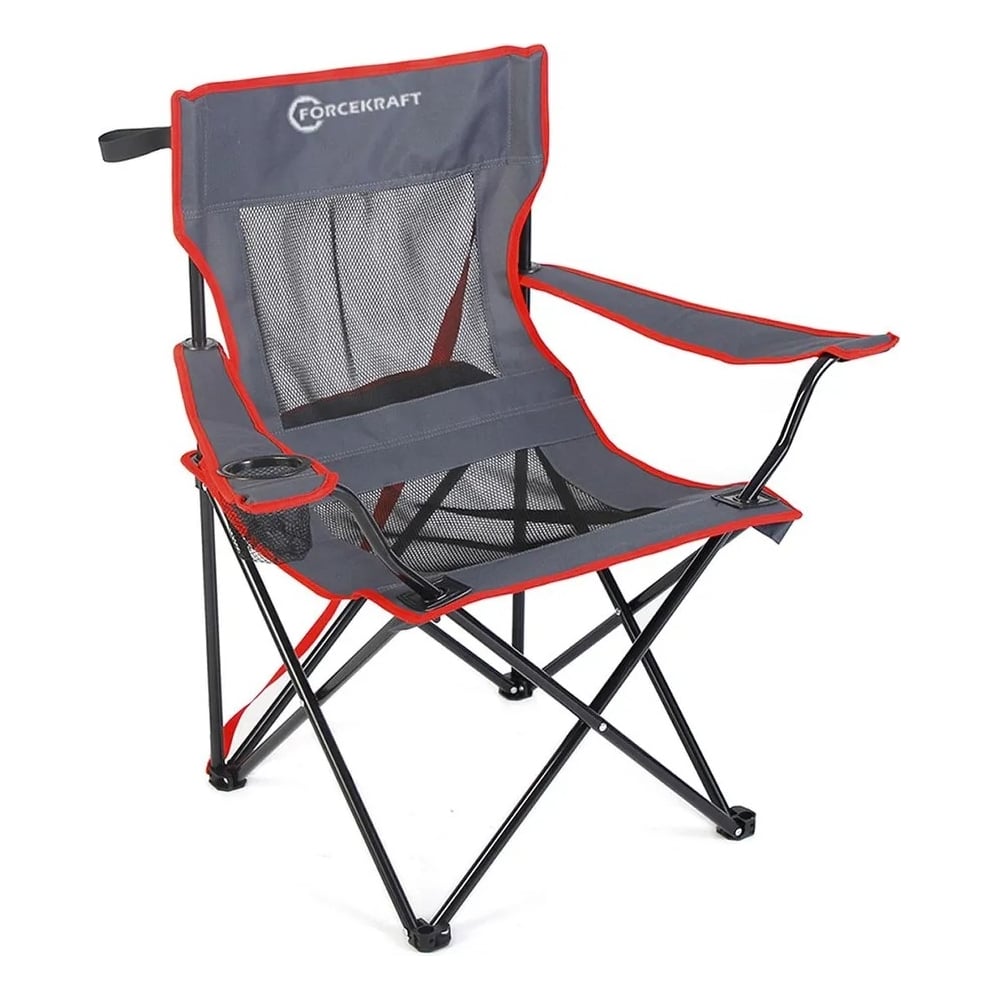 Изображение товара Кресло складное для кемпинга с вентиляционной сеткой и подстаканником