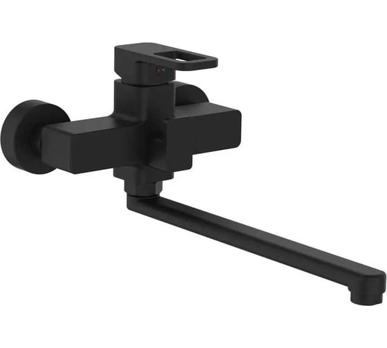 Изображение товара Смеситель для ванны D-Lin с длинным изливом, черный D147366-A