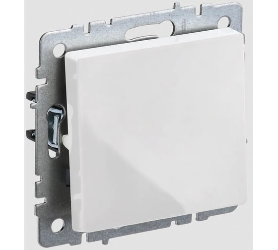 Изображение товара 1-клавишный выключатель IEK Brite проходной 10а вс10-1-6-брб белый BR-V12-0-10-K01-PRO