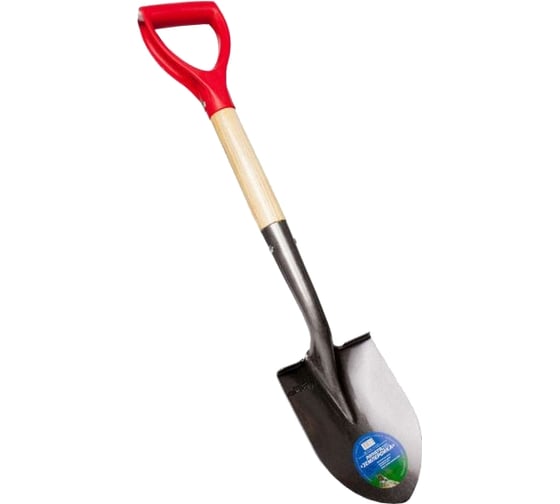 Изображение товара Укороченная штыковая лопата Землеройка 0115-ЧР
