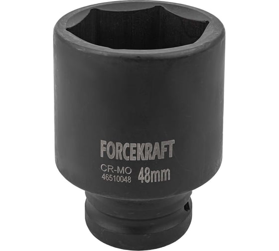 Изображение товара Головка ударная глубокая 6-гранная 48 мм, 3/4"DR FORCEKRAFT FK-46510048