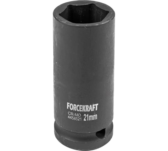 Изображение товара Головка ударная глубокая 6-гранная 21 мм, 1/2"DR FORCEKRAFT FK-4458521(27036)