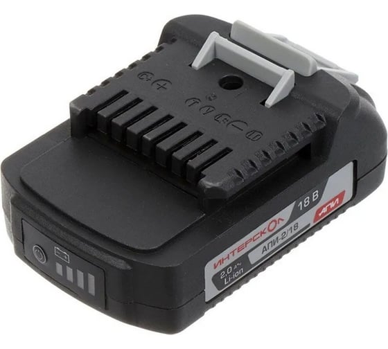 Изображение товара Батарея аккумуляторная АПИ-2/18И (2 А*ч, 18 В, Li-ion) с индикатором Интерскол 2400.120