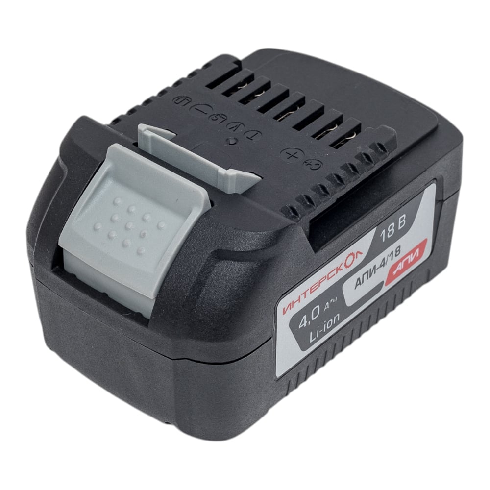 Изображение товара Батарея аккумуляторная АПИ-4/18И (4 А*ч, 18 В, Li-ion) с индикатором Интерскол 2400.121