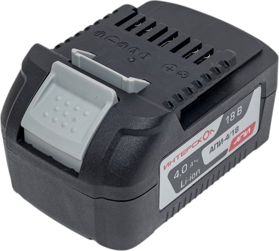 Изображение товара Батарея аккумуляторная АПИ-4/18И (4 А*ч, 18 В, Li-ion) с индикатором Интерскол 2400.121