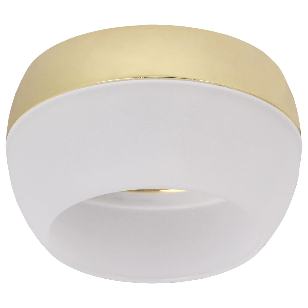 Изображение товара Накладной потолочный светильник IEK Lighting 4010 с лампой GX53 золото современный дизайн