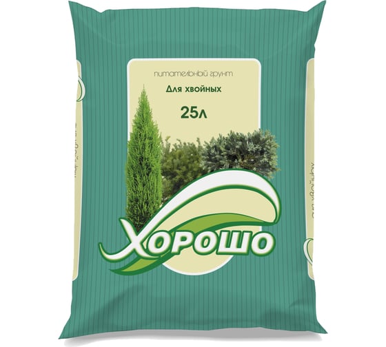 Изображение товара Грунт ХОРОШО Хвойные 25 л 27