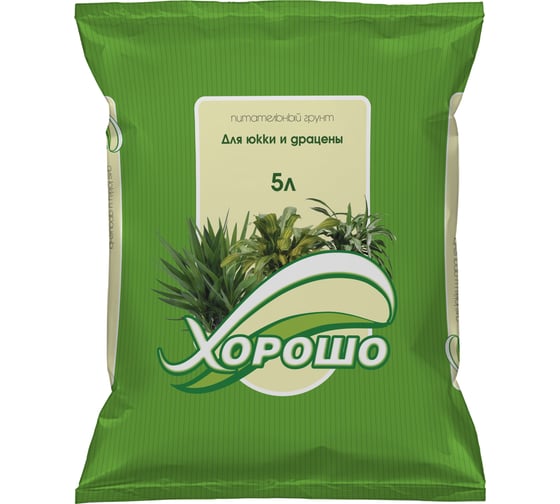 Изображение товара Грунт ХОРОШО Для юкки и драцены 5 л 22