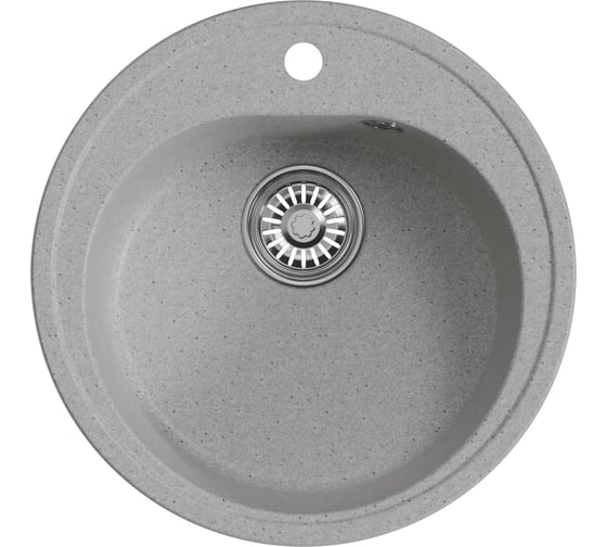 Изображение товара Мойка MIXLINE ml-gm11 круглая, серая (310), 500 мм (глуб. чаши 180) new 551823