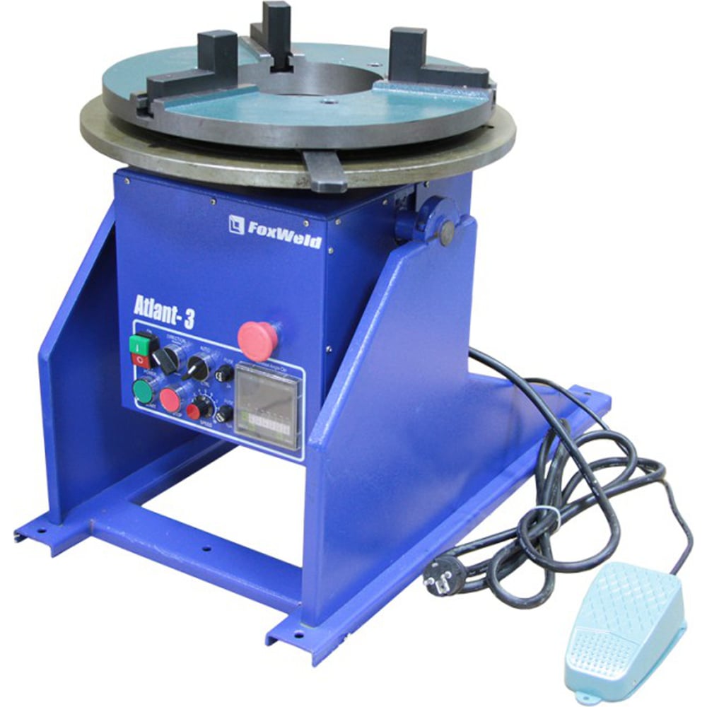 Вращатель Атлант-3 макс. вес детали 300кг, с патроном, педалью Foxweld 1924