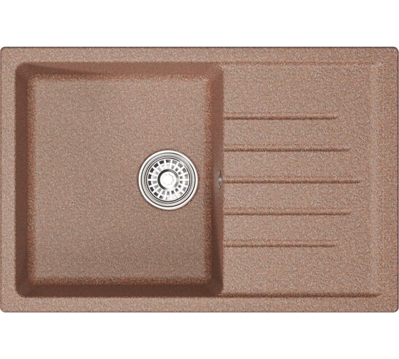 Изображение товара Мойка MIXLINE ml-gm19 с крылом, терракотовая (307), 495x750x200мм new 551981