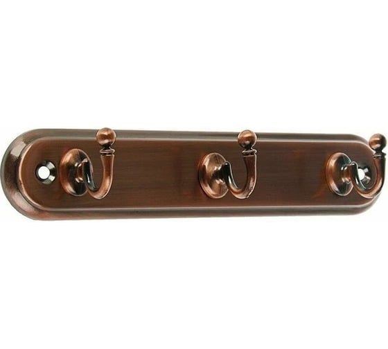 Изображение товара Вешалка ТУНДРА KV103AC 3-х местная, медь 3487966