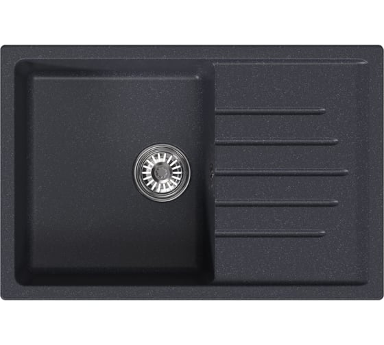Изображение товара Мойка MIXLINE ml-gm19 с крылом, антрацит (343), 495x750x200мм new 551989