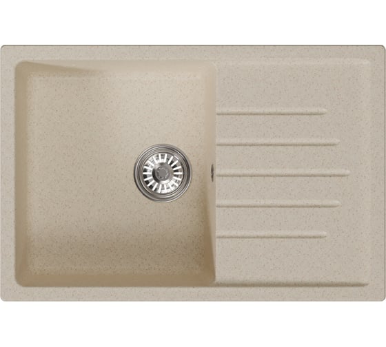 Изображение товара Мойка MIXLINE ml-gm19 с крылом, бежевая (328), 495x750x200мм new 551985