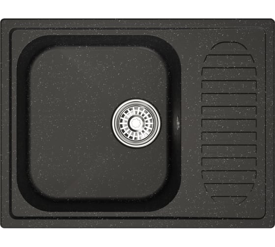 Изображение товара Мойка MIXLINE ml-gm18 с крылом, черная (308), 490x640x190мм new 551970