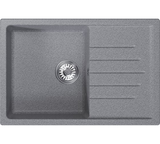 Изображение товара Мойка MIXLINE ml-gm19 с крылом, темно-серая (309), 750x495x200мм new 551983