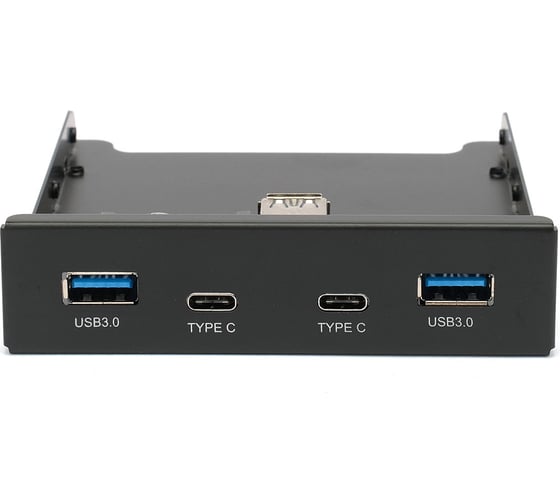 Изображение товара Планка usb 3.0 Gembird на переднюю панель 3.5", 2xusb-a 3.0 + 2xtype-c, FP3.5-USB3-2A2C