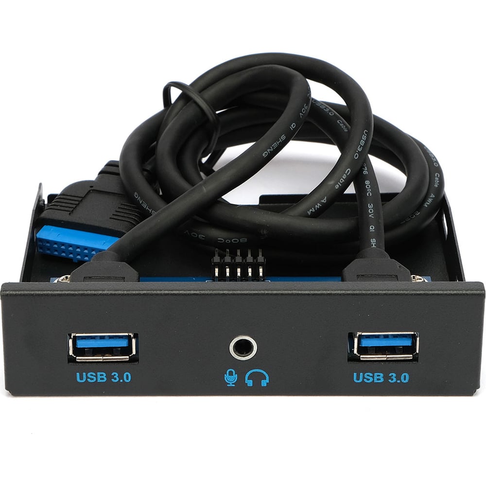 Изображение товара Планка USB 3.0 Gembird на переднюю панель 3.5 с HD Audio