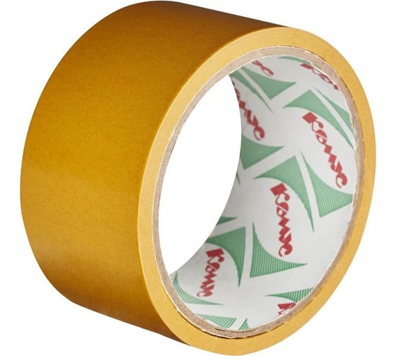 Изображение товара Двусторонняя монтажная клейкая лента Комус белая, 48 мм, 10 м 267194