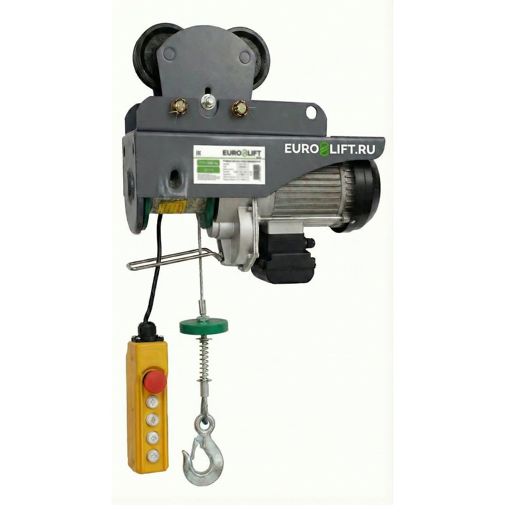 Изображение товара Электрическая передвижная лебедка EURO-LIFT KX 250 11м, 250 кг, 220В
