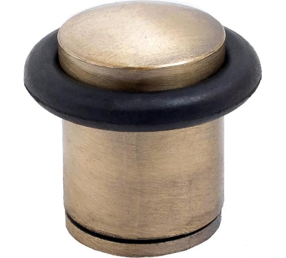 Изображение товара Ограничитель дверной Стандарт 588А-2 AB цилиндр, старая бронза ЕВРОПАКЕТ 13044