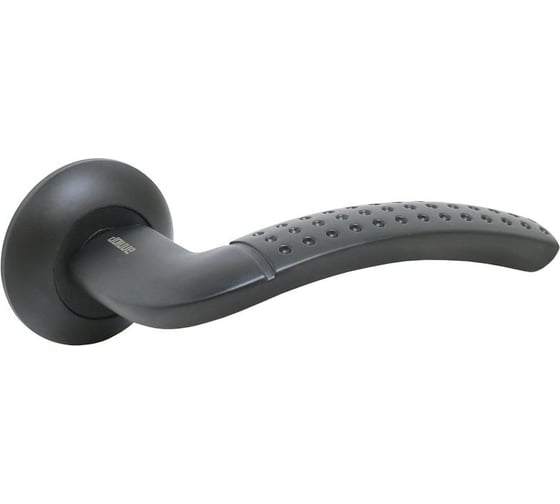 Изображение товара Комплект ручек АЛЛЮР АРТ ФОСТЕР BL (16150) матовый черный С НАКЛАДКОЙ 14197