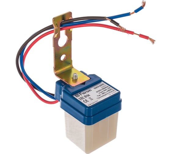 Изображение товара Датчик освещенности - фотоэлемент FERON SEN25 6А белый 22055