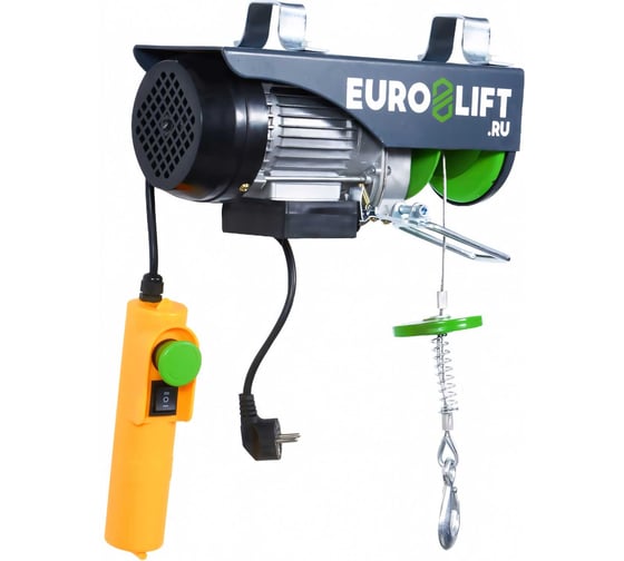 Изображение товара Электрическая стационарная лебедка (600/1200 кг, 18/9 м) EURO-LIFT PA 1200 00016926