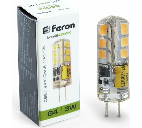 Изображение товара Светодиодная лампа FERON LB-422 3W 12V G4 4000K 25532