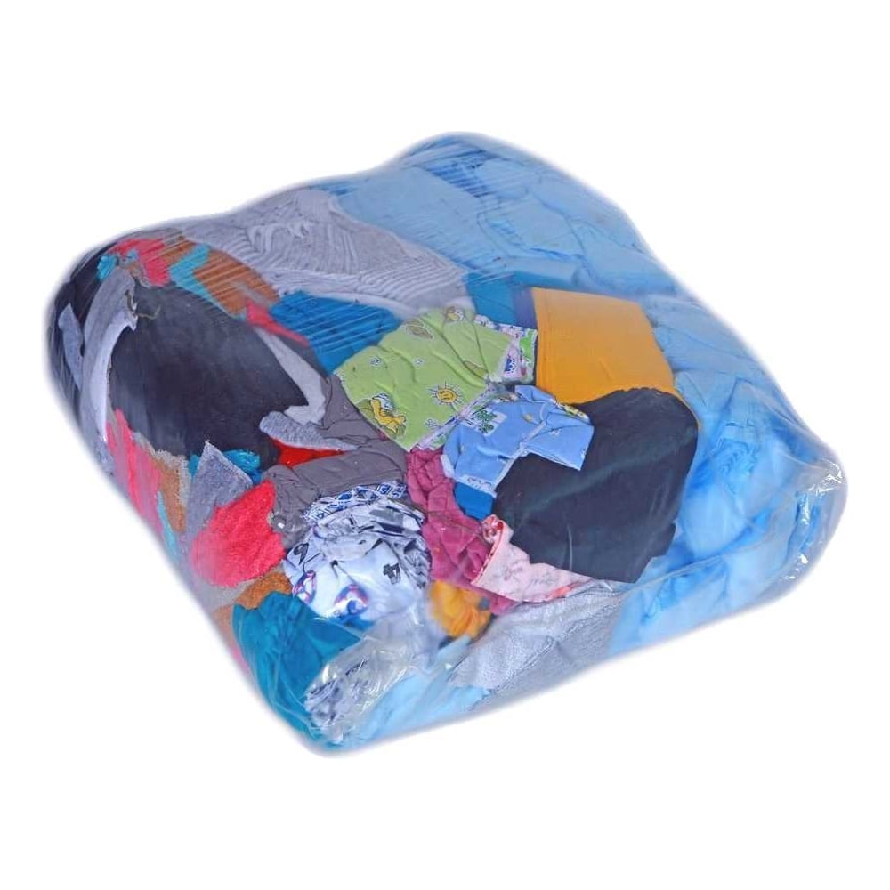 Изображение товара Ветошь Трикотаж цветная 10 кг для уборки и обслуживания