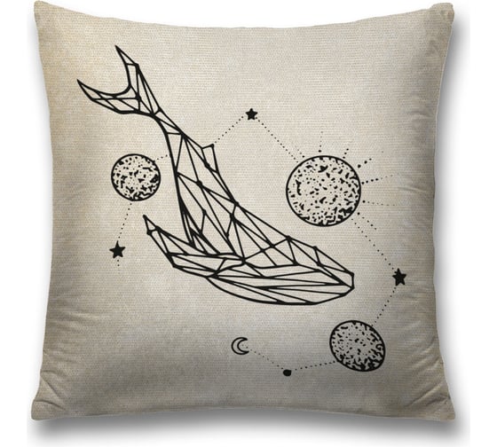 Изображение товара Декоративная наволочка JoyArty По волнам вселенной на молнии, 45x45 см  sl_385274