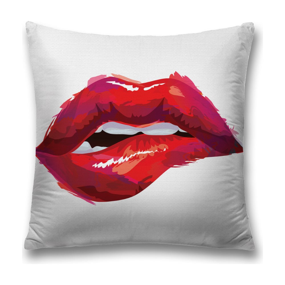 Изображение товара Декоративная наволочка JoyArty sl_7821 45х45 см красная и белая